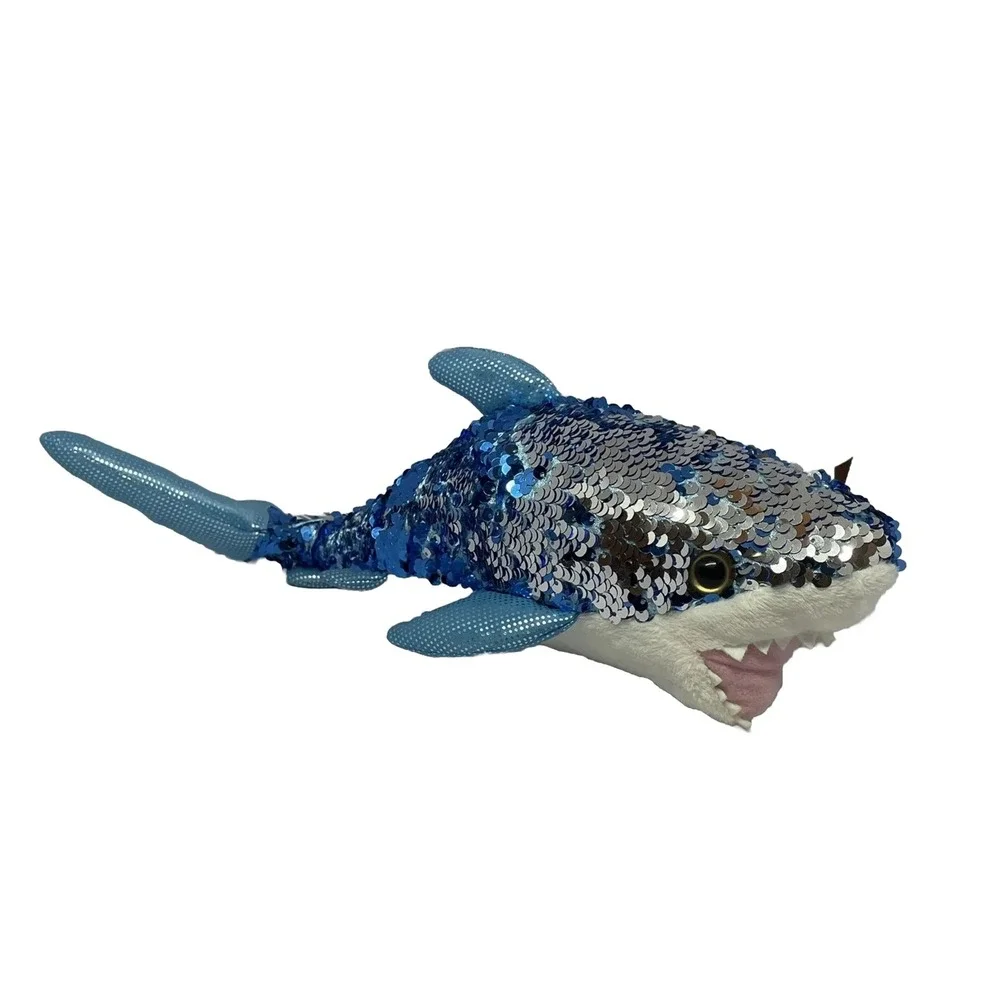 Adventure Planet‎ Stuffed Sequin Shark Plush Shiney 14